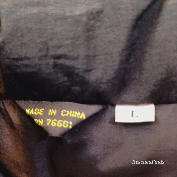 GRAND TARGHEE Black  Duck Down Cropped Snow Spirit Jacket 7 Vintage 1980's - Picture 9 of 10